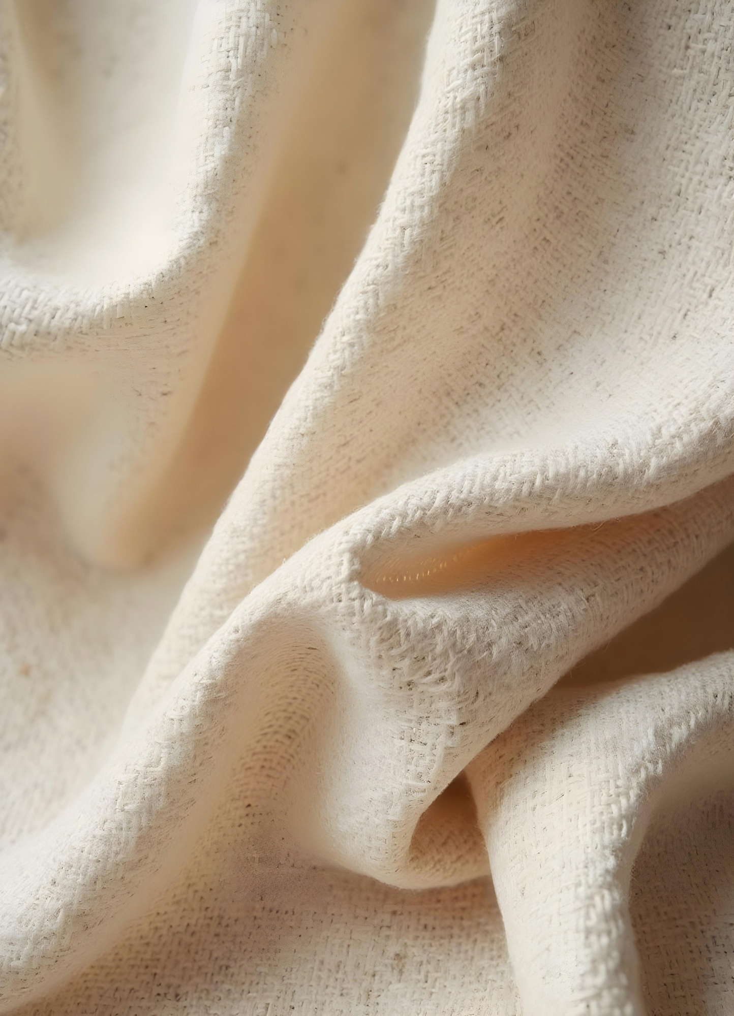 T-Shirt Bio-Baumwolle Weiss — Materialdetail